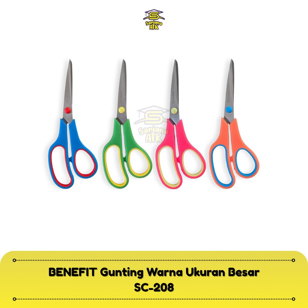 

BENEFIT Gunting Kertas Warna / Scissors Paper Ukuran Besar SC-208