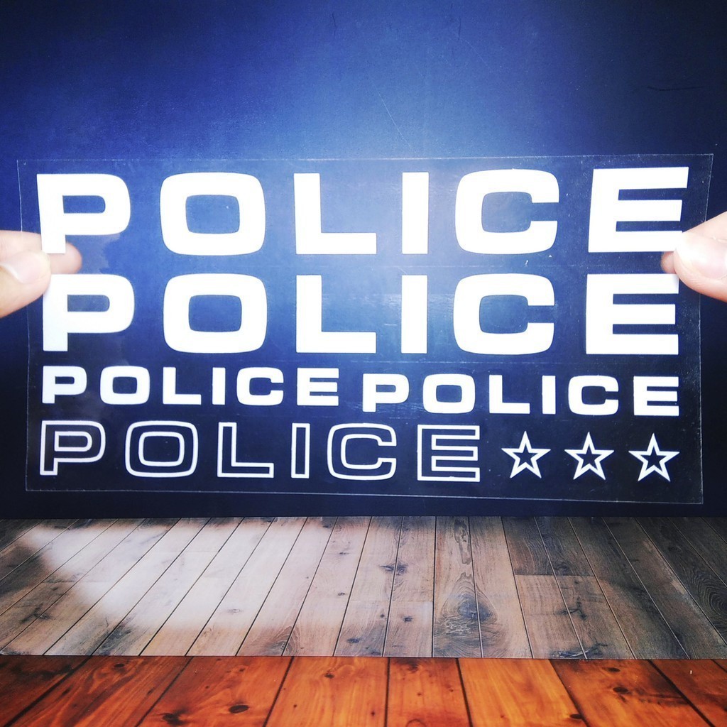 Sticker Cutting Police Variasi Stiker Sepeda Mtb Lipat Bmx Fixie Revlective Anti Air Tahan Lama