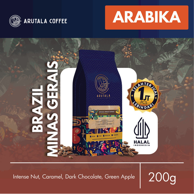 

Arutala - Arabika Brazil Minas Gerais 200 gram