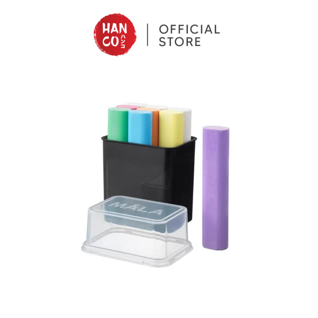 

TERLARIS IKEA HANCO MALA Kapur papan tulis / isi 9 pcs, aneka warna dengan panjang 8,5cm MA350