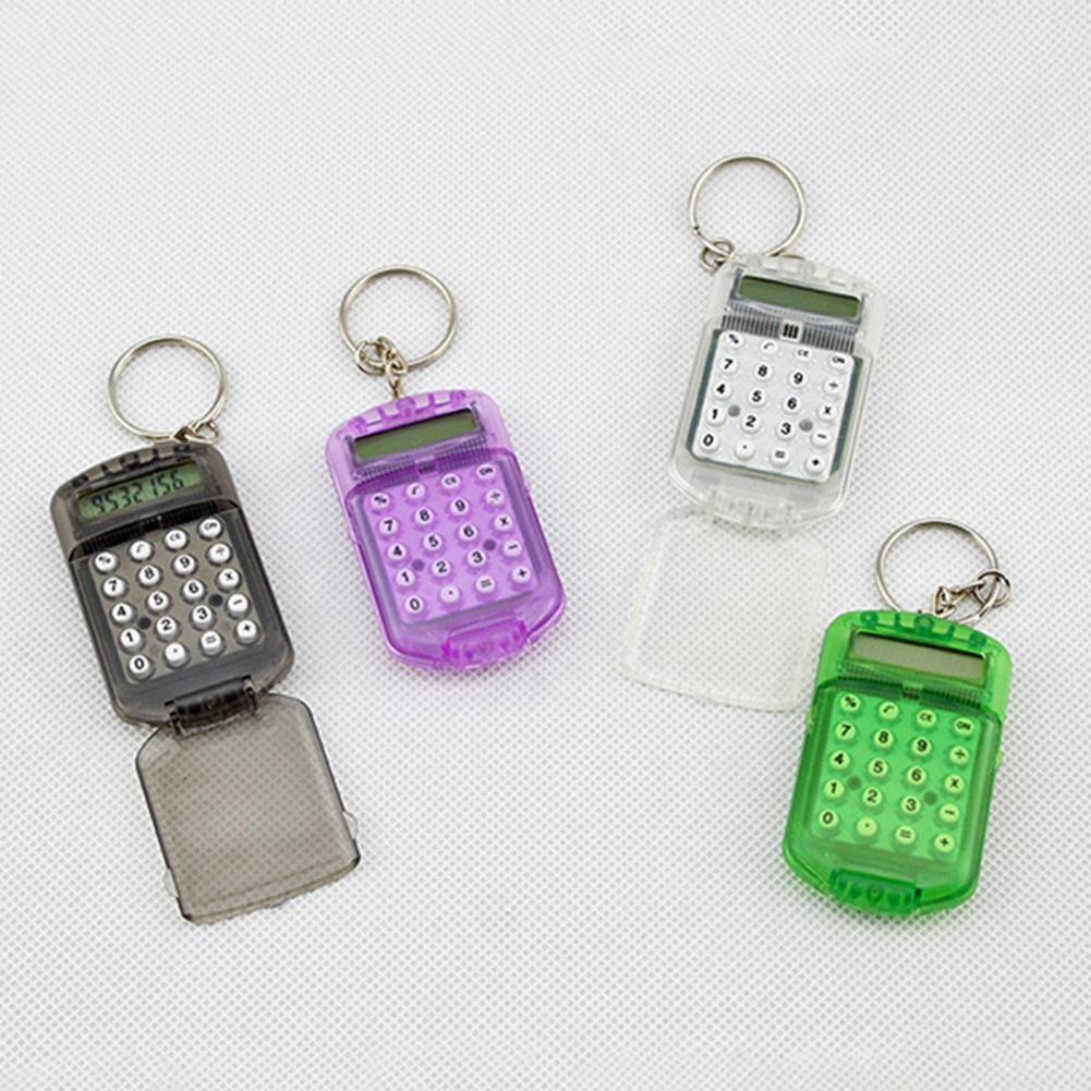 

Mini Calculator Keychain Multifunctional Students Calculator Key Chain Electronic Mini Calculator Bag Charm Keychain For School