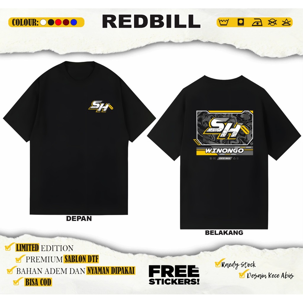 KAOS PSHW SH WINONGO ESTD 1903 KAOS PSHW TERBARU - KAOS SH WINONGO - KAOS PSHW SIMPEL - KAOS PERSAUD