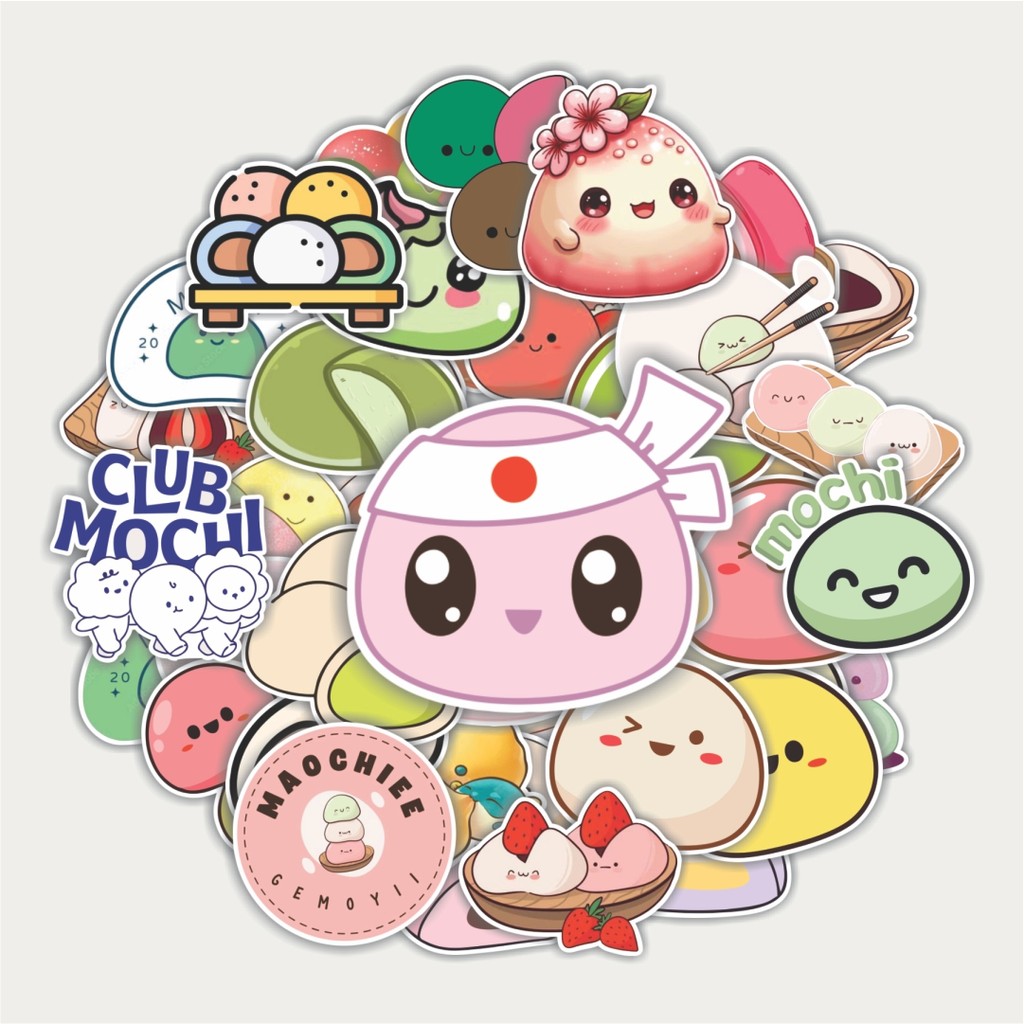 

Sticker Pack Stiker Mochi Lezat | Sticker TUMBLR | Stiker LAPTOP KOPER HELM