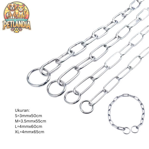 KALUNG ANJING RANTAI BESAR - COLLAR ANJING STAINLESS - DOG COLLAR