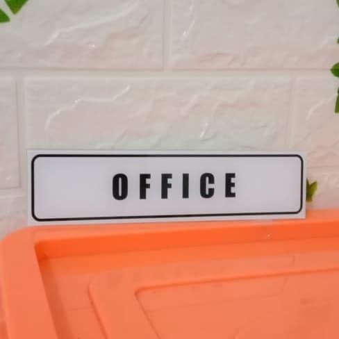 

SIGN AKRILIK K3 RAMBU OFFICE UKURAN 5X20CM