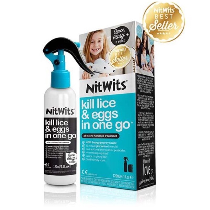 PAWTOPIA NItwits All in One Head Lice Solution Obat Kutu Nitwits 120ml