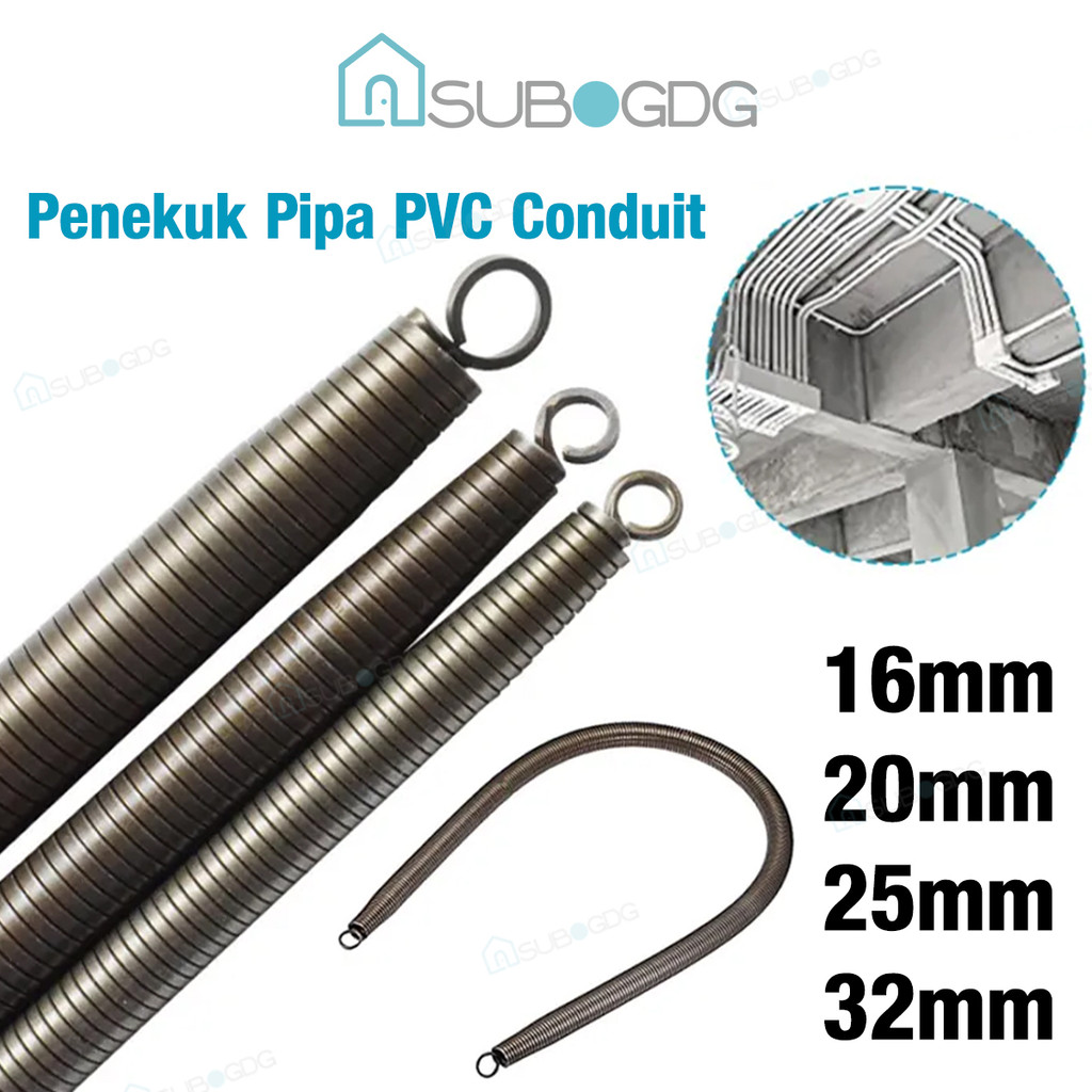 SUBOGDG 16/20/25/32mm Penekuk Pipa PVC Conduit/Bending Spring Pipe/Penekuk pipa listrik 4pcs