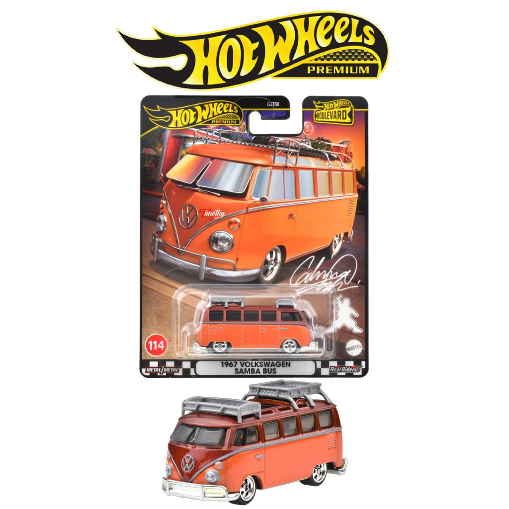 Hot Wheels Premium Boulevard Volkswagen VW Samba Bus Coklat