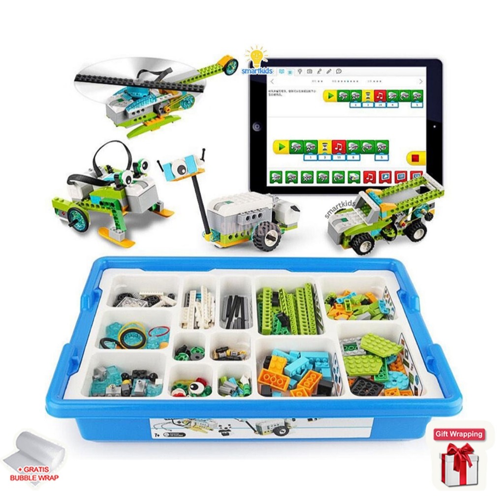 Terlaris WeDo Coding Robot Brick Block Mainan Edukasi Anak PC Tablet Kompatibel STEM Programming Bui