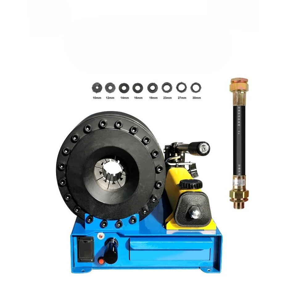 High Pressure Hydraulic Hose Crimper with 7 Sets of Dies Hose Crimping Handheld Hydraulic Hose Crimp