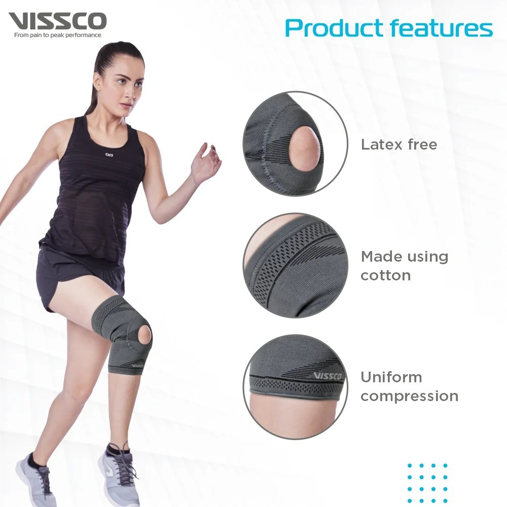 VISSCO Knee Cap With Open Patella - Patella Support