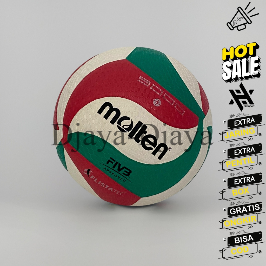 PromoMOLTEN bola voli original bola voli MOLTEN V5M 5000 bola voli original size 5