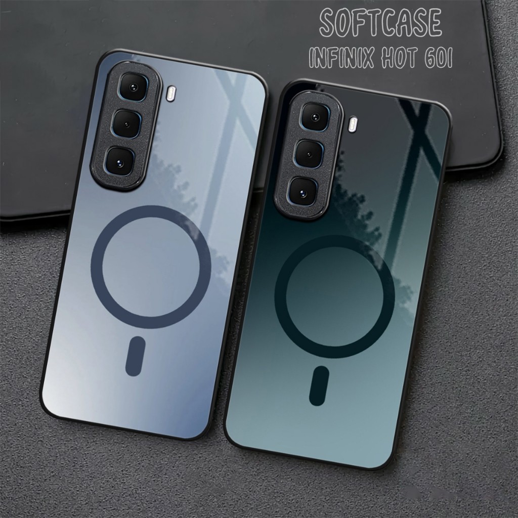(CC664) Softcase Glass Kaca INFINIX HOT 60i Case HP INFINIX HOT 60i -Casing INFINIX HOT 60i  - Softc