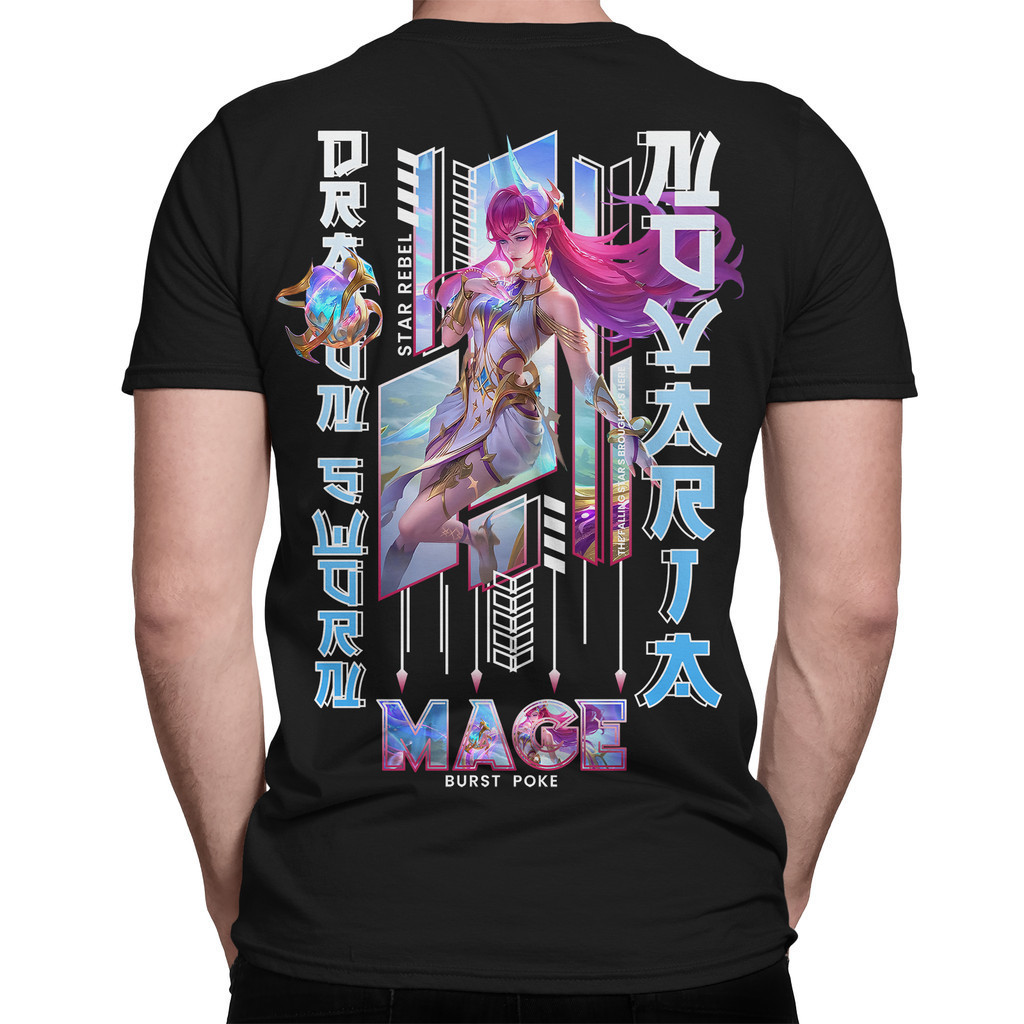 Kaos NOVARIA COLLECTOR Mobile Legeds Lengan Pendek Hitam Cotton   Distro Skin ML MLBB