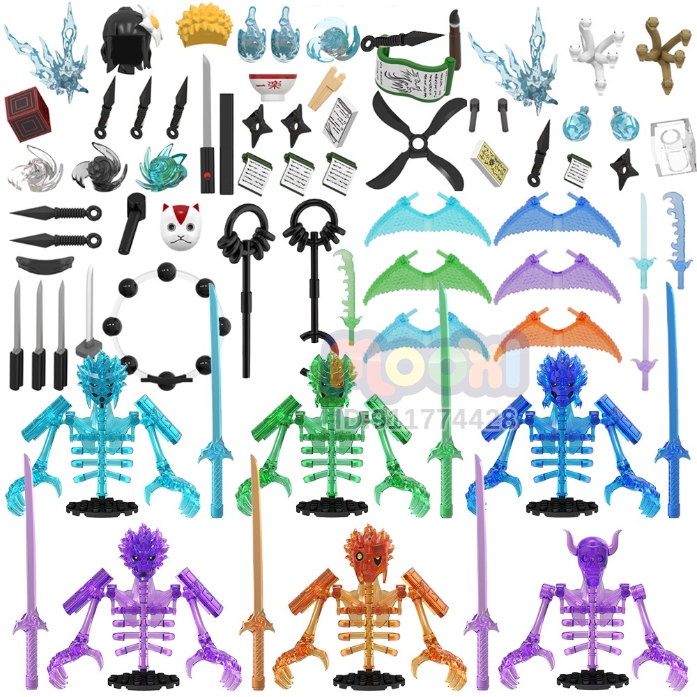 WM Blocks MOC Bricks Compatible Action Figure Weapons Parts Set Adult Blocks Kids Toys WM6152 WM6153