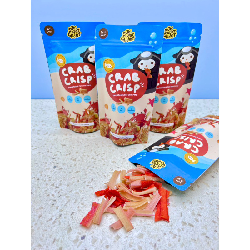 Crab Crisp, Snack Crab Stick untuk Sugar Glider