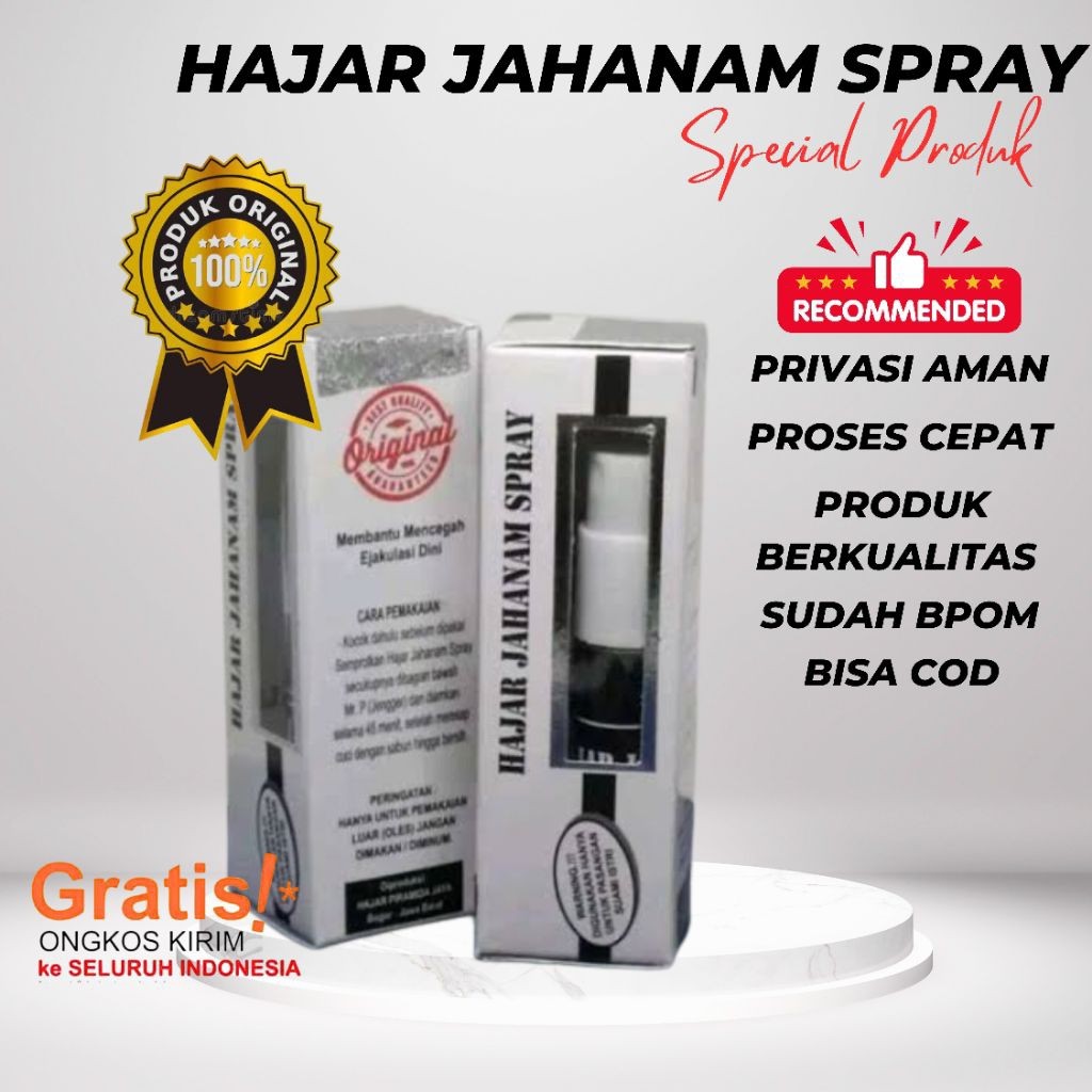 hajar jahanam spray oles 100% original obat kuat pria tahan lama perkasa permanen