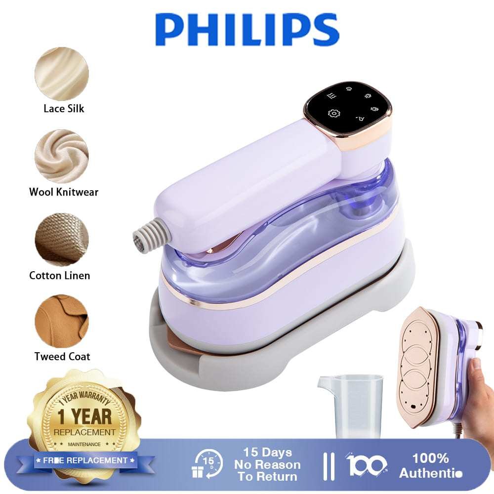 philips Setrika Uap Setrika Setrika Setrika Portabel/Mini Electric Iron Rotateable Arah Portable Tra