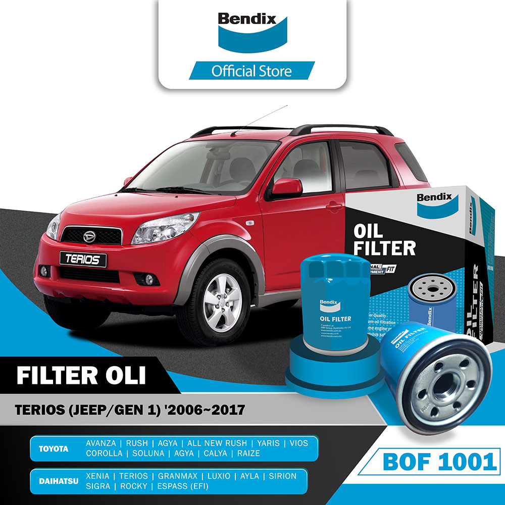 Bendix Filter Oli Saringan Oli Mobil Daihatsu Terios 2006-2017 - BOF1001
