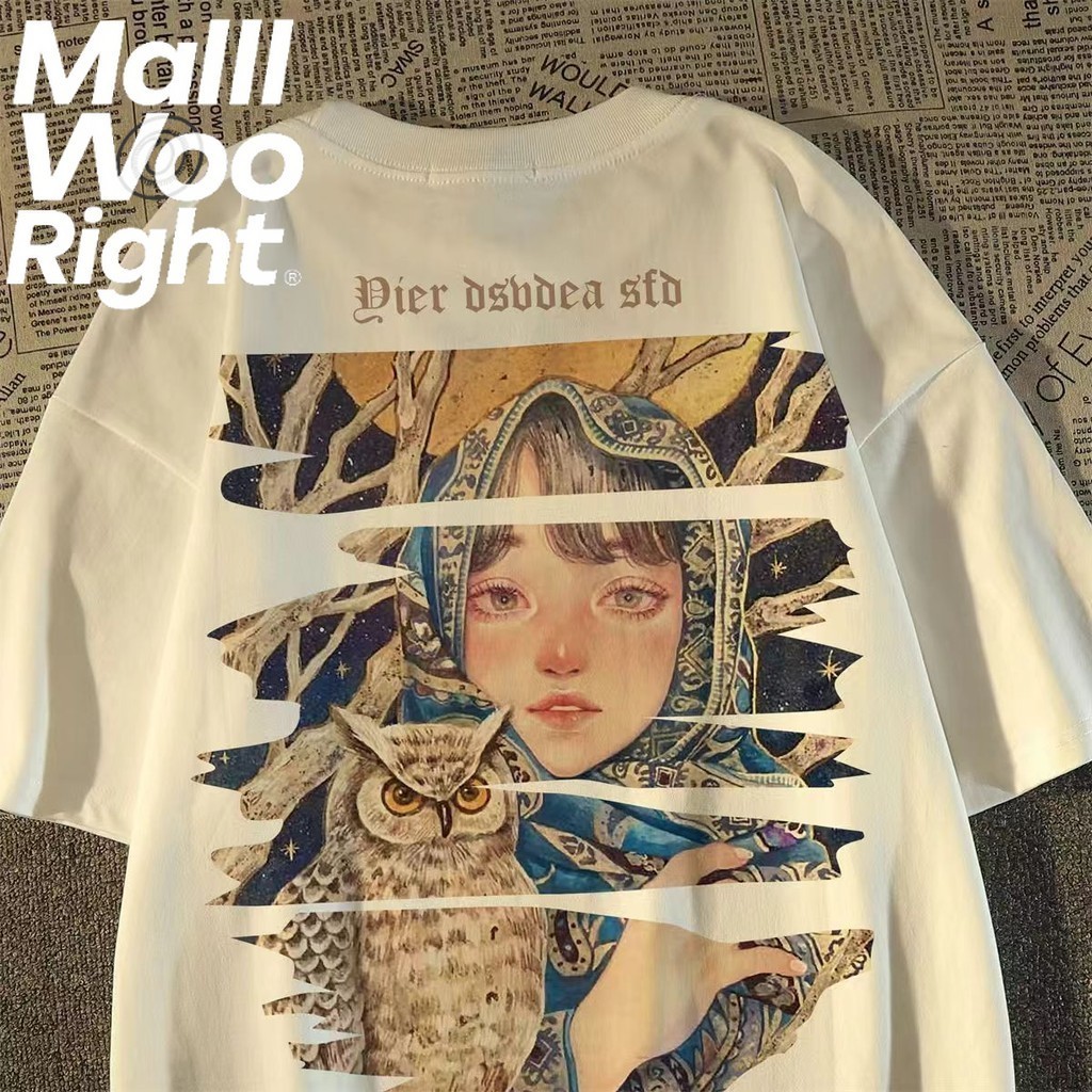 COD (Dikirim dalam 24 jam)MIEMIE. Kemeja wanita vintage oversize gaya Korea, kaos oversize lengan pe