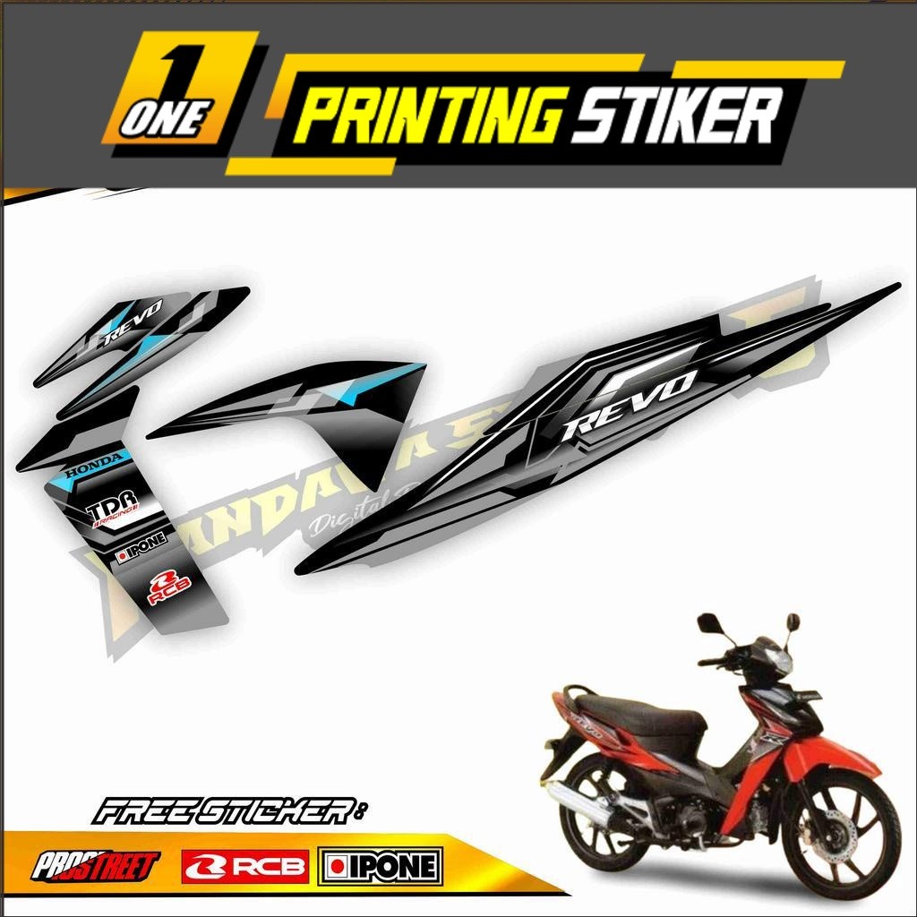 Striping Variasi Motor Revo Old / Sticker List Variasi Honda Revo Lama