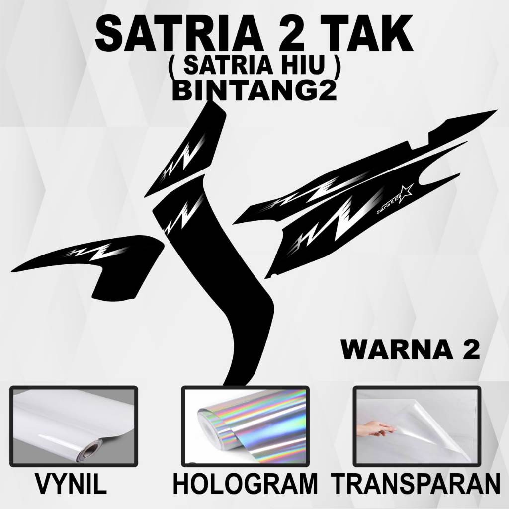 [COD] Stiker Suzuki Satria 2tak Satria Hiu / Striping Suzuki Satria 2tak Satria Hiu / Stiker Sticker
