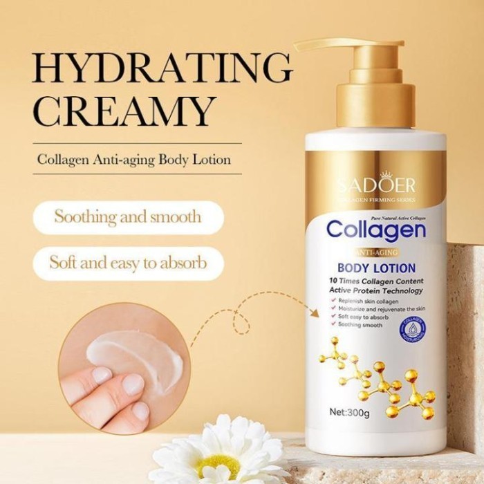 SORAYU SADOER WHITENING BRIGHTENING COLLAGEN 300 Gr HAND BODY LOTION PEMUTIH BADAN PERMANEN BPOM COL