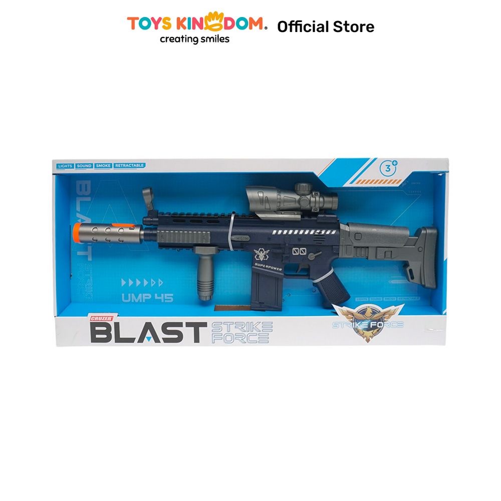 Toys Kingdom Cruzer Blast Strike Force M4A1 - Abu-Abu/Biru Toys Kids Toy Senjata Tembak Gun Toys Mai