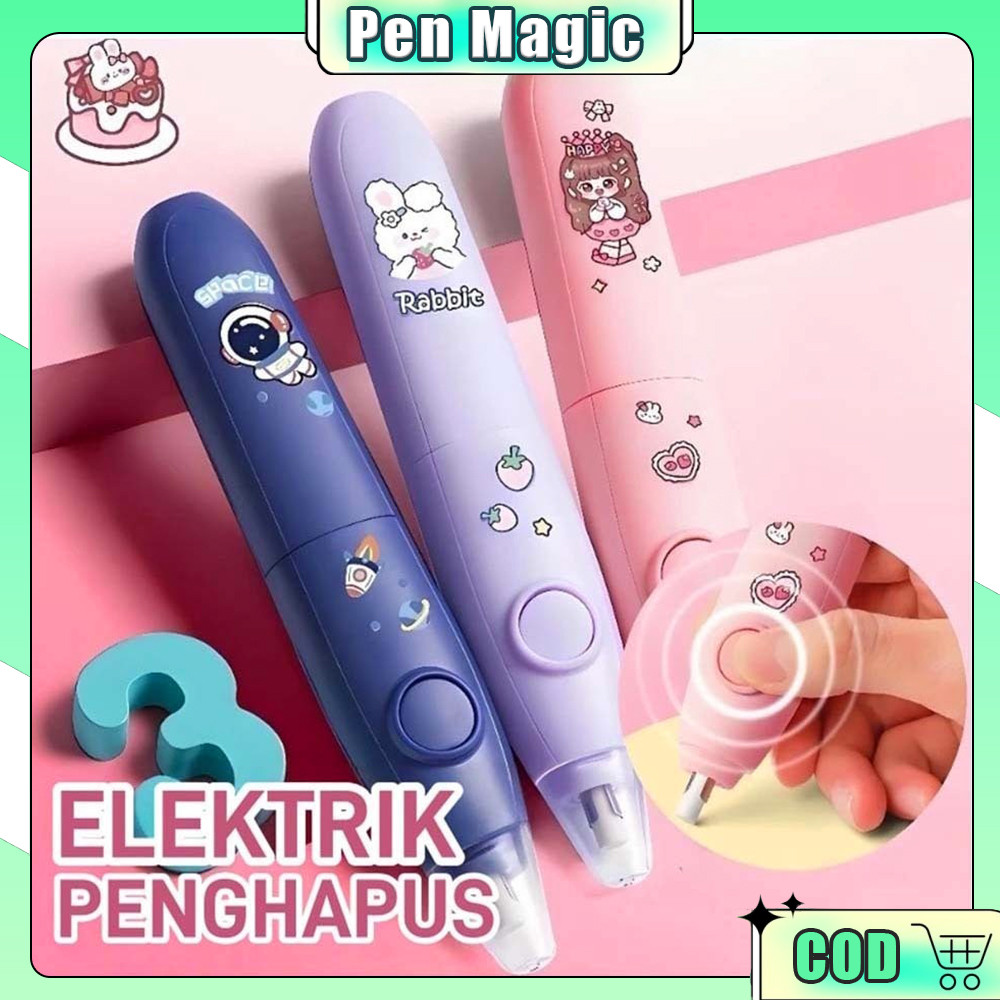 Penghapus Pensil Otomatis / Penghapus Pensil Elektrik  / Penghapus Listrik / Penghapus Getar