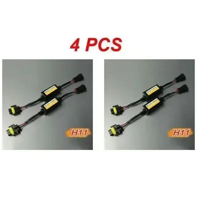 1~4PCS LED Canbus Car Headlights Error Free Resistor for SUV Fog Lights H4 H7 H1 H11 9006 9007 Adapt