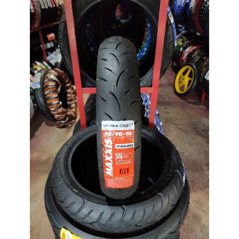 SEPASANG / SATUAN BAN MOTOR LEXI MAXXIS VICTRA Ring 14 TUBELESS DEPAN BELAKANG LEXI