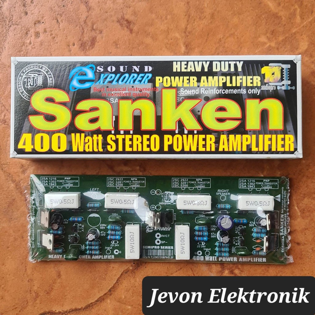 Sanken 400 W Watt Stereo Power Amplifier TJ Audiopro 400W