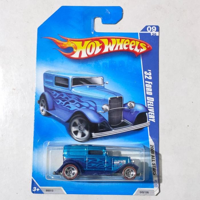 Hotwheels Hot Wheels 1932 32 Ford Sedan Delivery biru 2009 Red Line