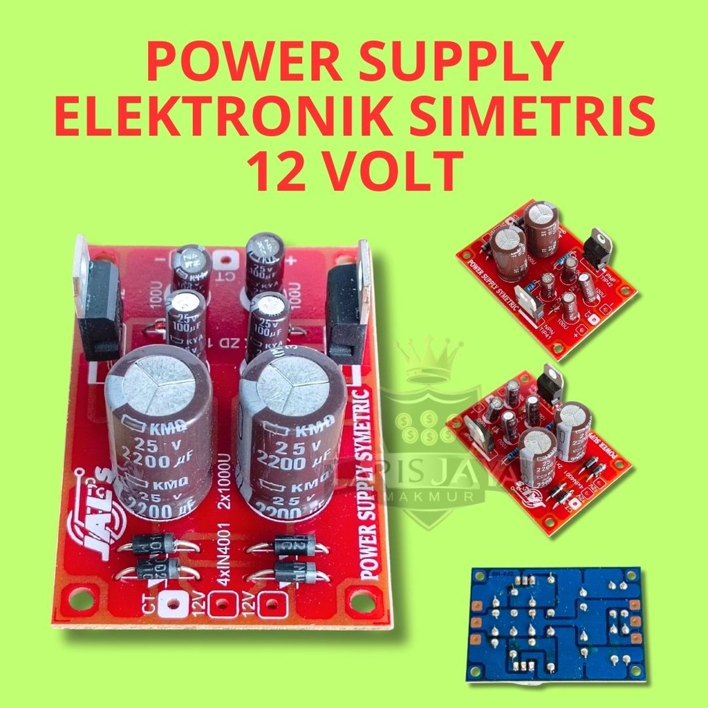 Modul Power Simetris 12V | PSU ±12 Volt untuk Rangkaian Elektronik