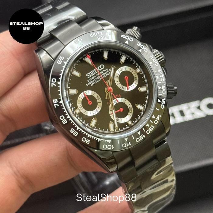 Seiko Daytona Black Red VK63 Chronograph Limited