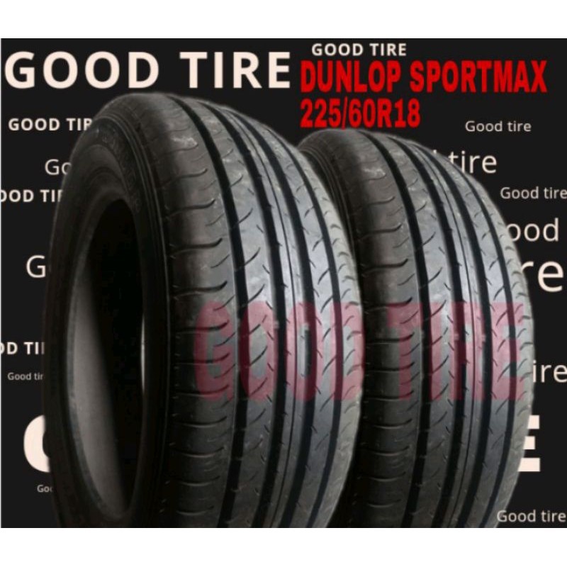 DUNLOP SPORTMAX 225-60-18 R18 RING 18 COPOTAN SEKEN SECOND BEKAS MOBIL NEW CRV HARIER NISSAN X-TRAIL