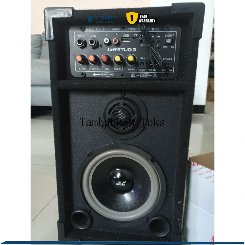 TaffStudio Spiker Subwoofer Aktif Bluetooth 6 Inch Bass Gler Istimewa Single Speaker Aktif