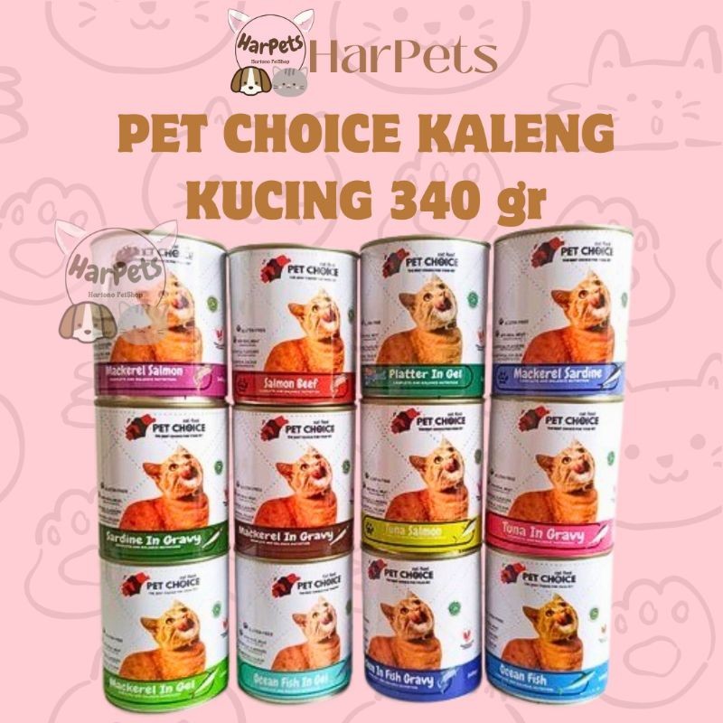 PET CHOICE KUCING PAKAN BASAH KALENG 340 gr - Cat Wet Food Premium Pet Choize
