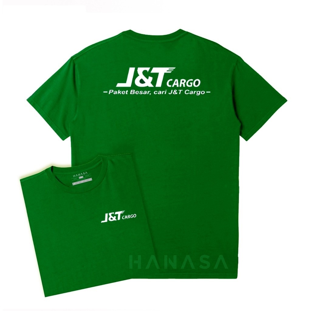 TERBARU.. Kaos T-Shirt Wanita | Kaos Pria DB J&T Cargo | Unisex 100% Cotton Combed JNT Cargo Seragam