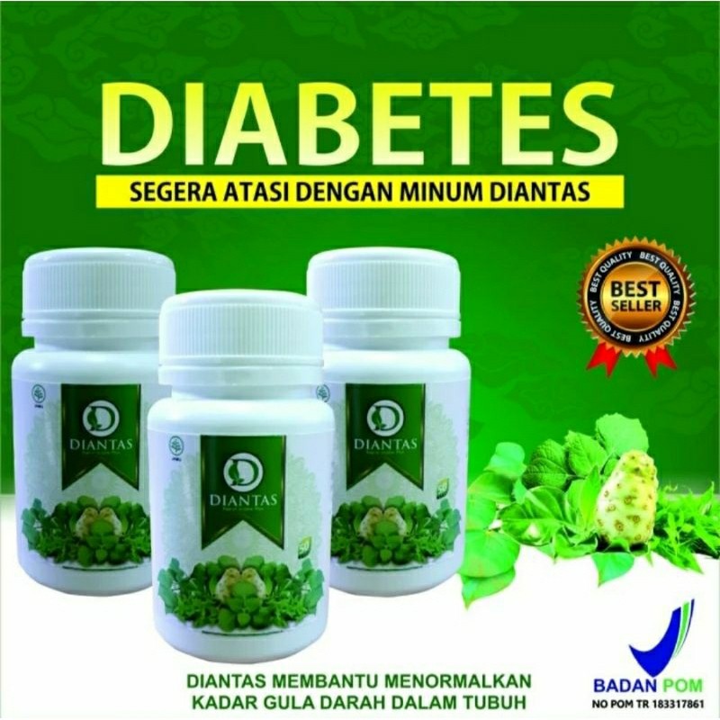 DIANTAS (DIABETES TUNTAS) Obat Herbal Diabetes Kencing Manis penurun kadar gula darah / Insulin Plus