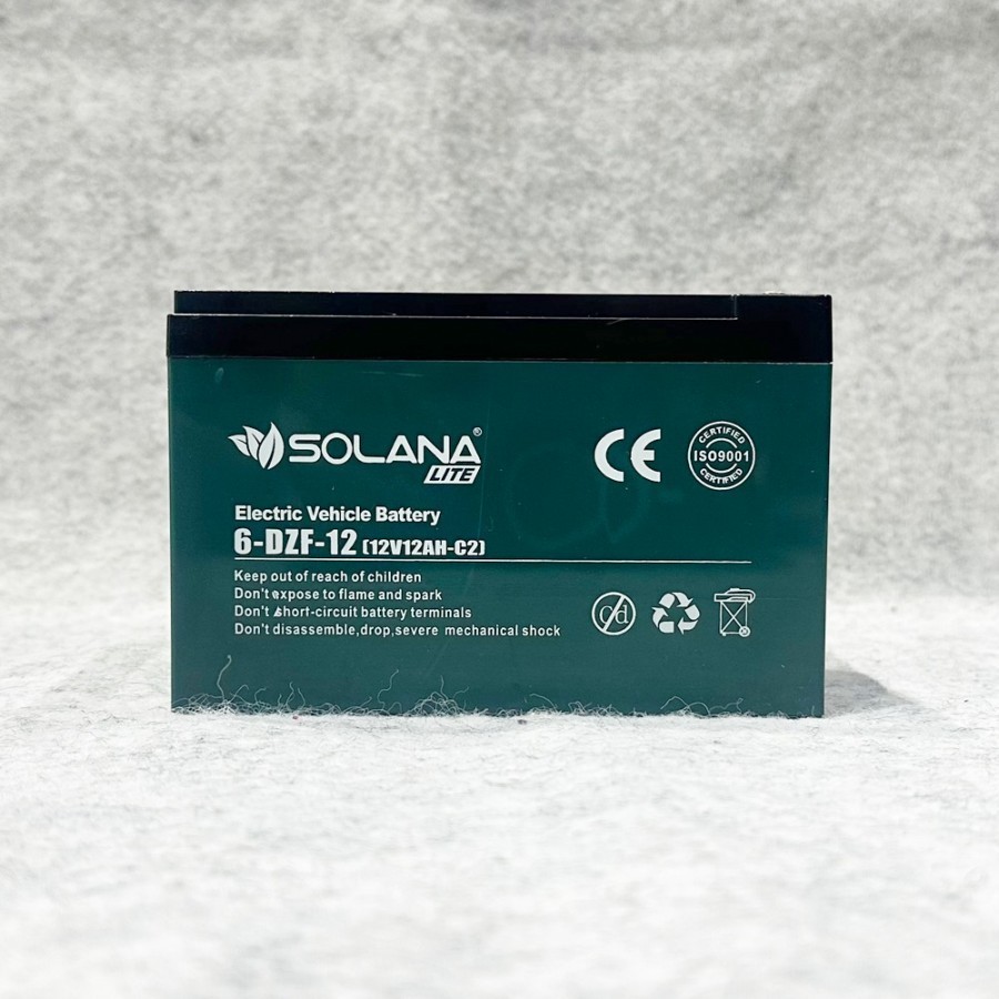 AKI BATERAI MOBIL MOTOR LISTRIK SELIS EVB 6DZF12 12v 12ah DEEP CYCLE