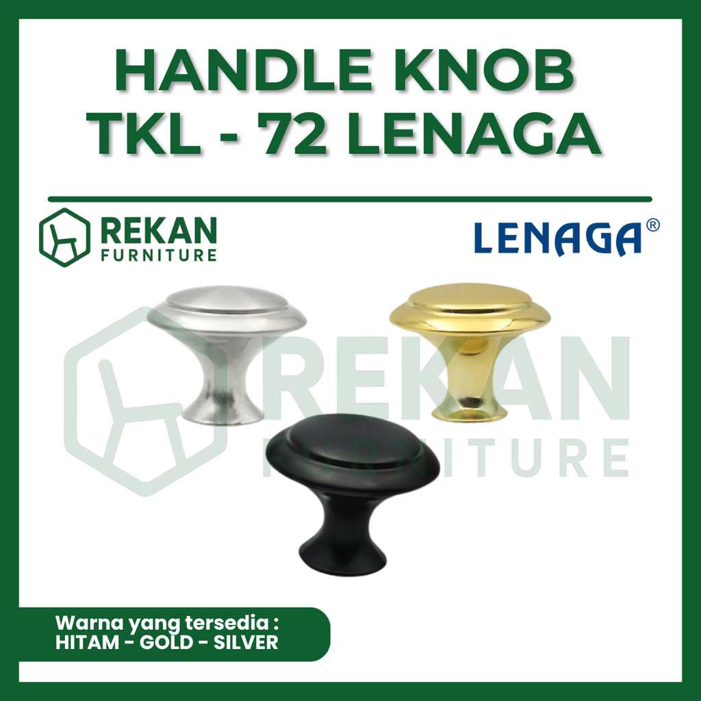 Tarikan Knob Laci & Lemari Lenaga TKL-72 Handle Model Jamur Kabinet Kitchen Set Furniture Hardware