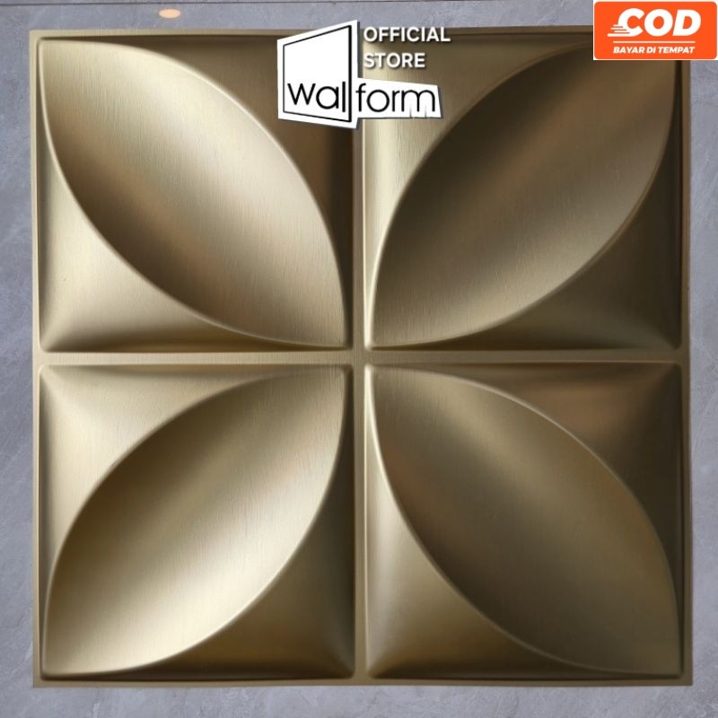 WALLFORM - D006 Gold 3D WALLPANEL Wall Panel PVC Wallpaper