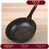 Moegen Wok Pan  WOK DEEP FRYER 24cm / wok pan mini ANTI LENGKET / wajan kecil tanpa tutup kaca Dijam