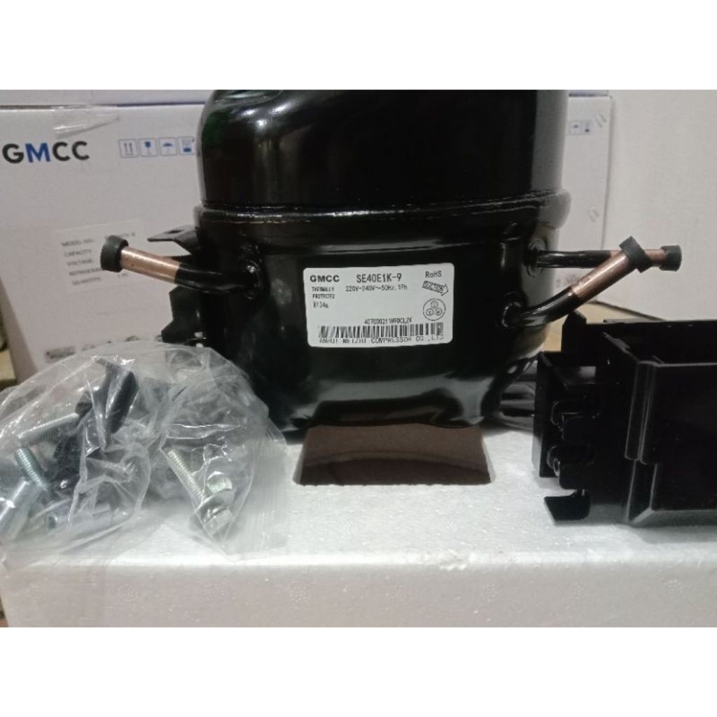 TERLARIS GMCC 1/8HP KOMPRESOR KULKAS SHOWCASH ASLI KUALITAS BAGUS AMPERE RENDAH