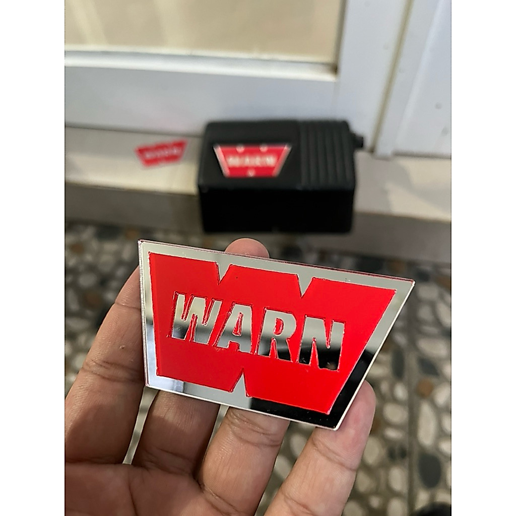 emblem winch WARN logo WARN winch WARN M50 WARN 8274 emblem warn chrome mirror