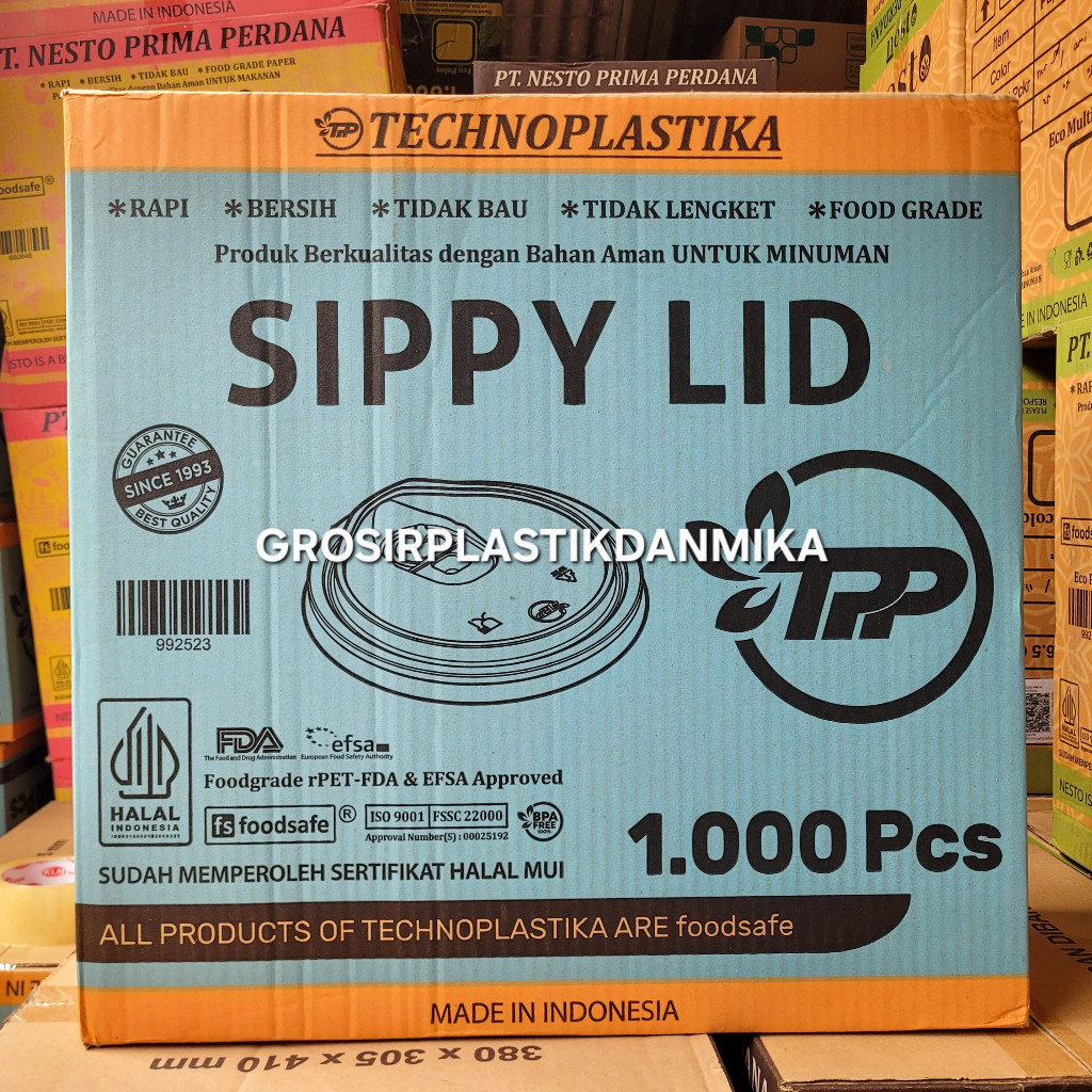 SIPPY LID | LID SIPPY PET FOODGRADE - LID STRAWLESS ( PENUTUP GELAS PLASTIK ) / TUTUP GELAS PLASTIK 