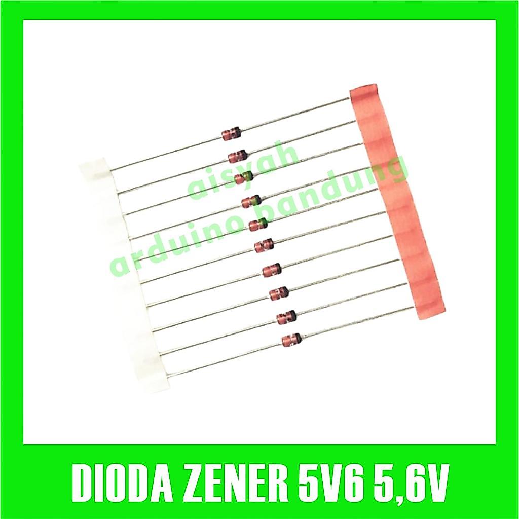 dioda zener 5v6 5,6v st dip 5.6v 0.5watt dioda 1/2 watt diode 5v6