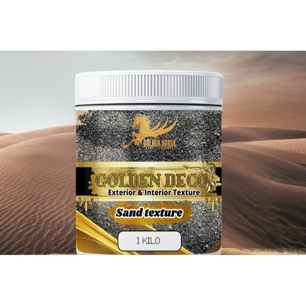 [SOLUSI] Cat Dinding Sand texture Golden Deco 1 kg