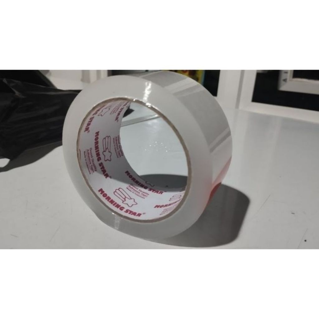 Morning Star. 2 Inci 48 mm 100 Yard. Lakban, Isolasi, Perekat, Solasi. Warna Bening | MRK Store | A0
